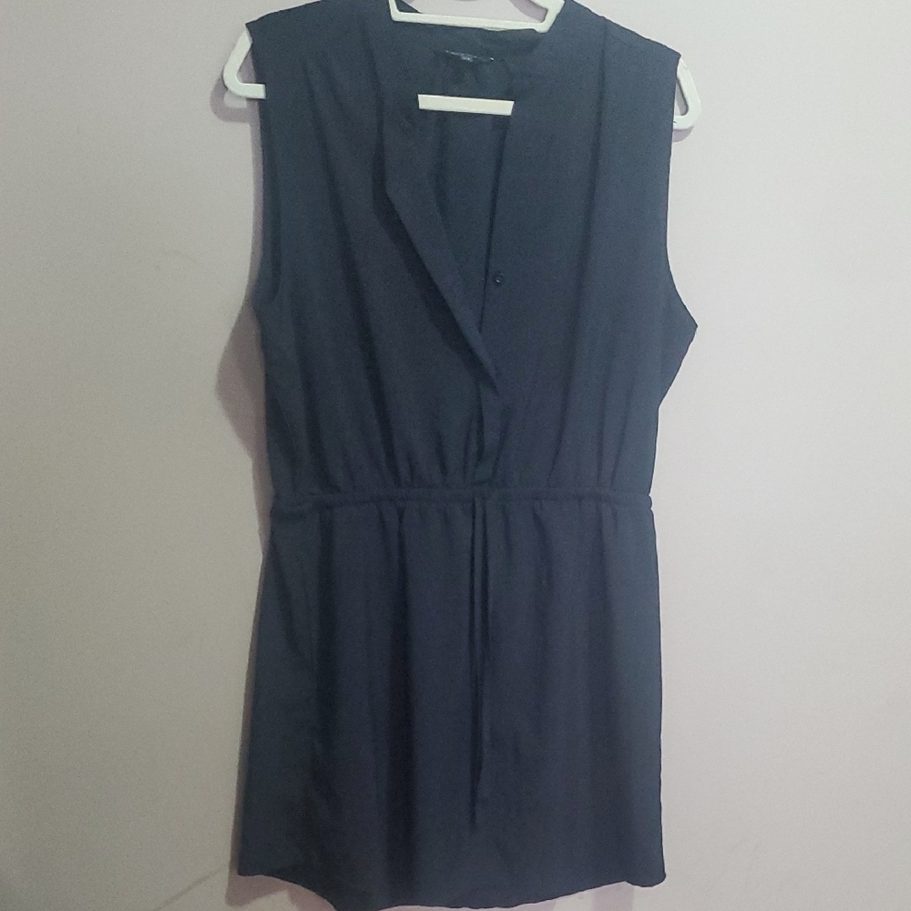 George Black Sleeveless Romper Size L
